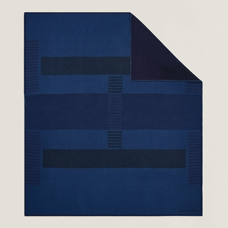 H Tape bed cover - Brown | Hermès USA